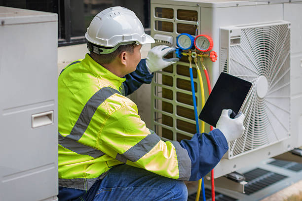 Professional Hvac technician working in Haskell, OK